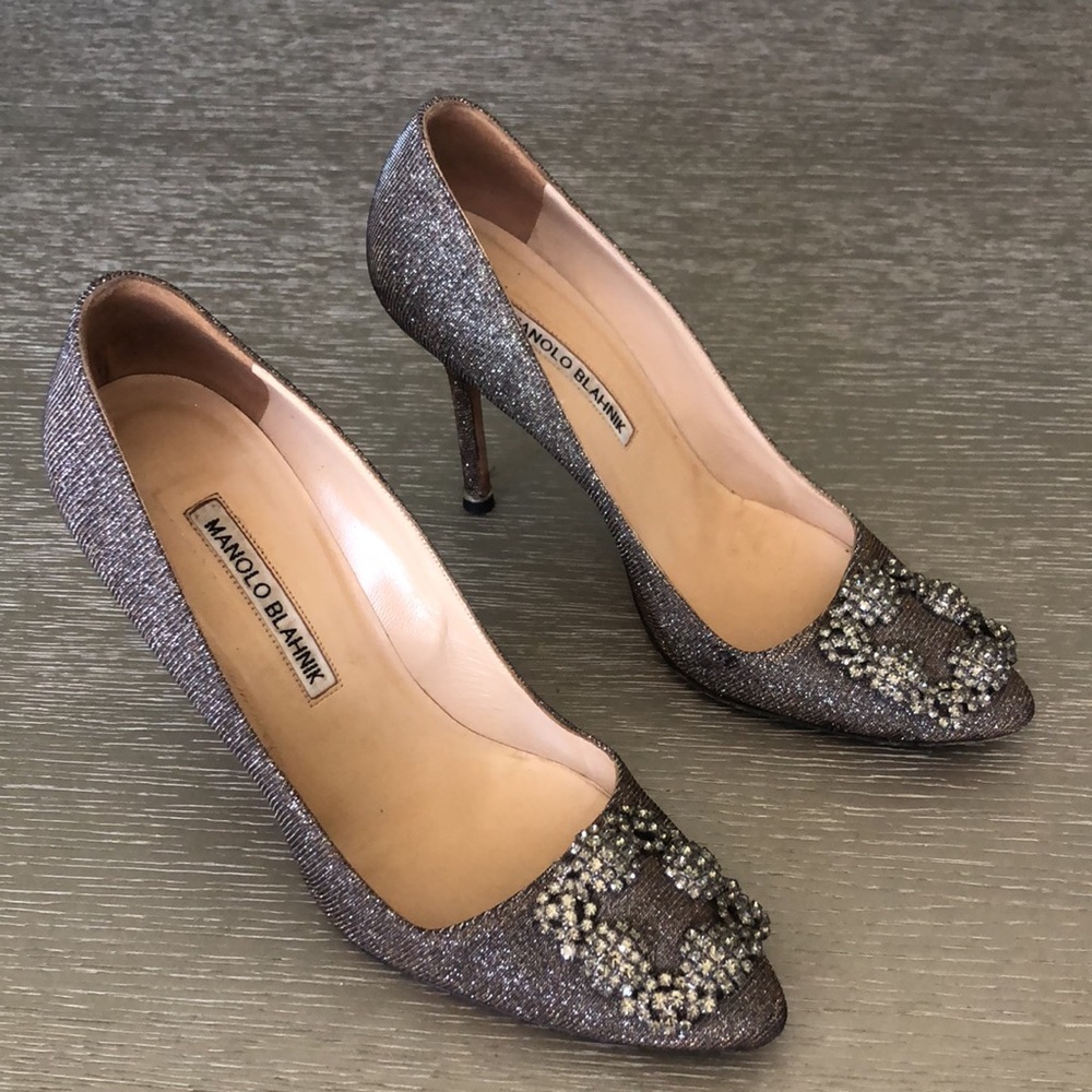 Manolo Blahnik  Embellished Women's Shoes Size 7.5
